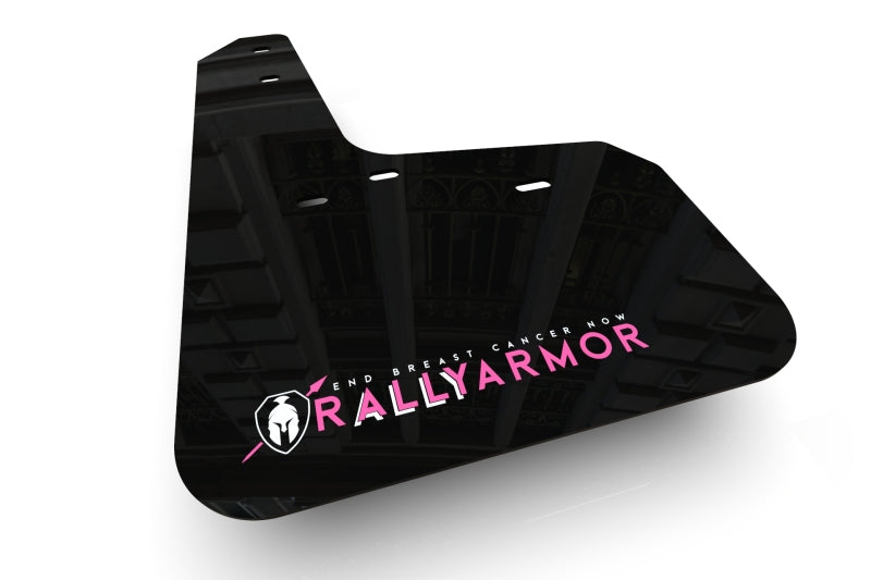Rally Armor 2017-20 Tesla Model 3 Black Mud Flap BCE Pink Logo