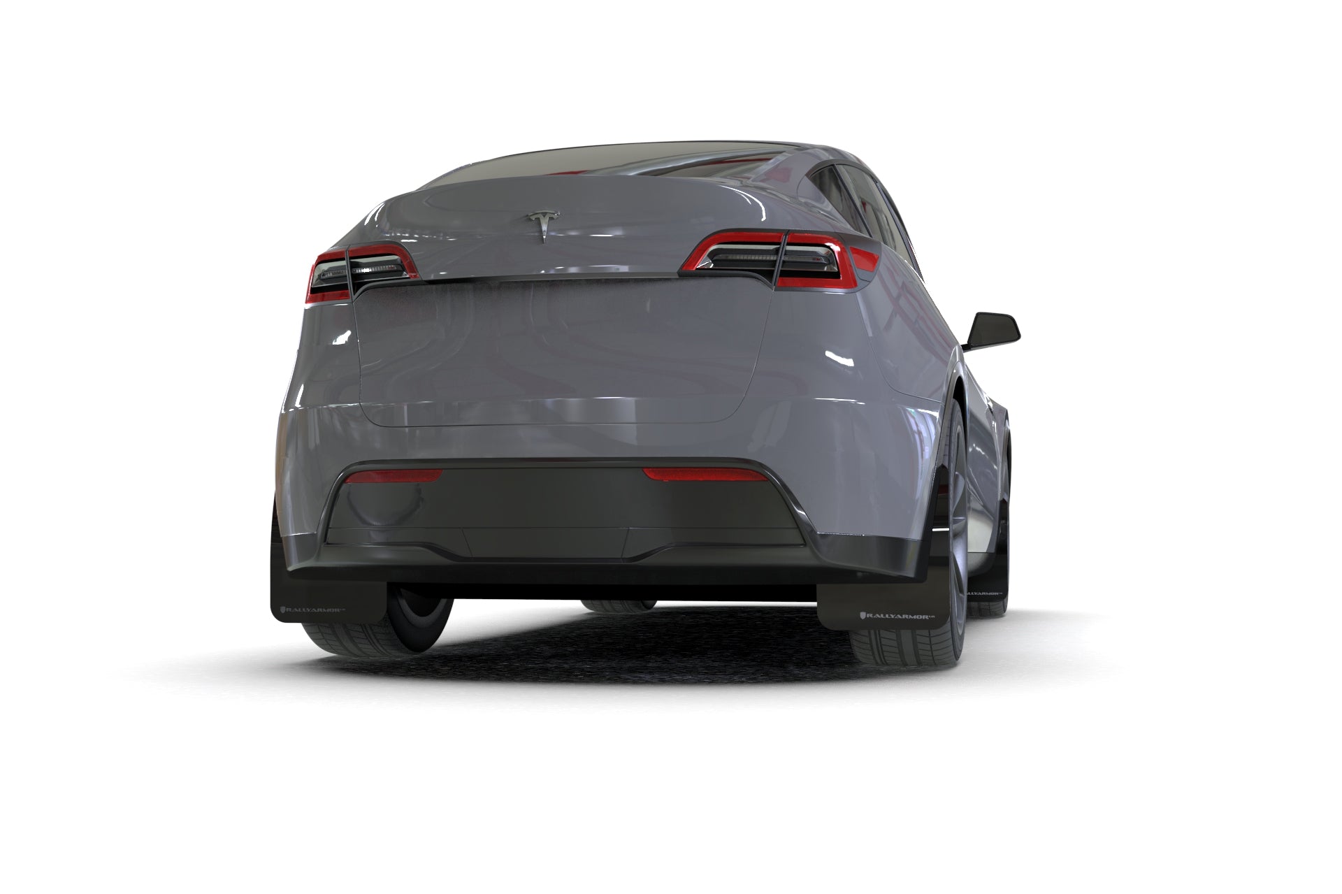 Rally Armor 20-23 Tesla Model Y UR Black Mud Flap w/ White Logo